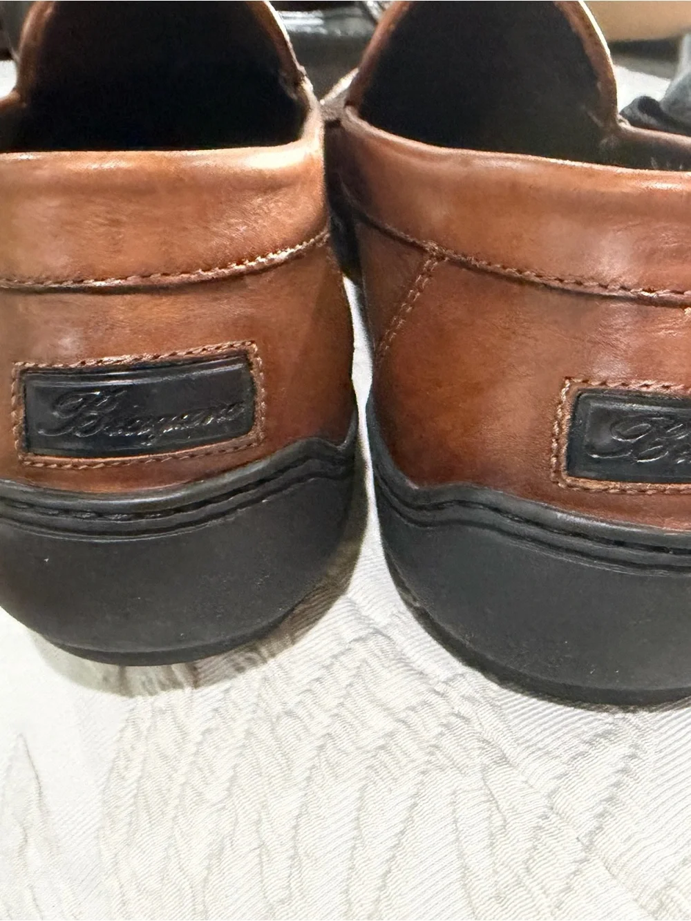 Classic Men's Tan Leather Slip-On Penny Loafers